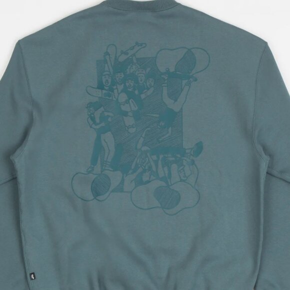 NIKE I Dark Teal Nike SB x Skate Like A Girl Fleece Crewneck Sweatshirt, M - Picture 8 of 16